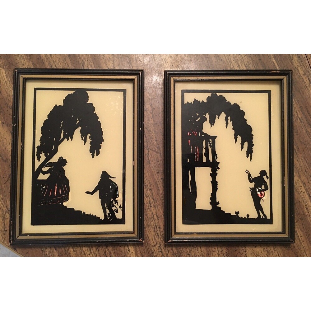 Vintage French Luminous Art Painted Glass Style # 5